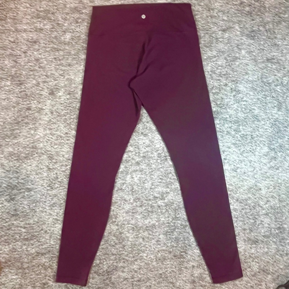 lululemon Wunder Under High-Rise Leggings Women 10 Plum Compression Athleisure - Picture 3 of 9